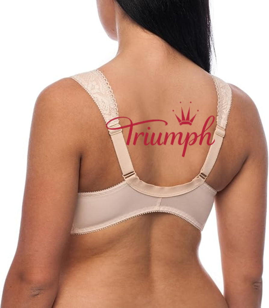 Triumph - (4 pezzi) Reggiseno senza ferretto, chiusura frontale, taglie forti