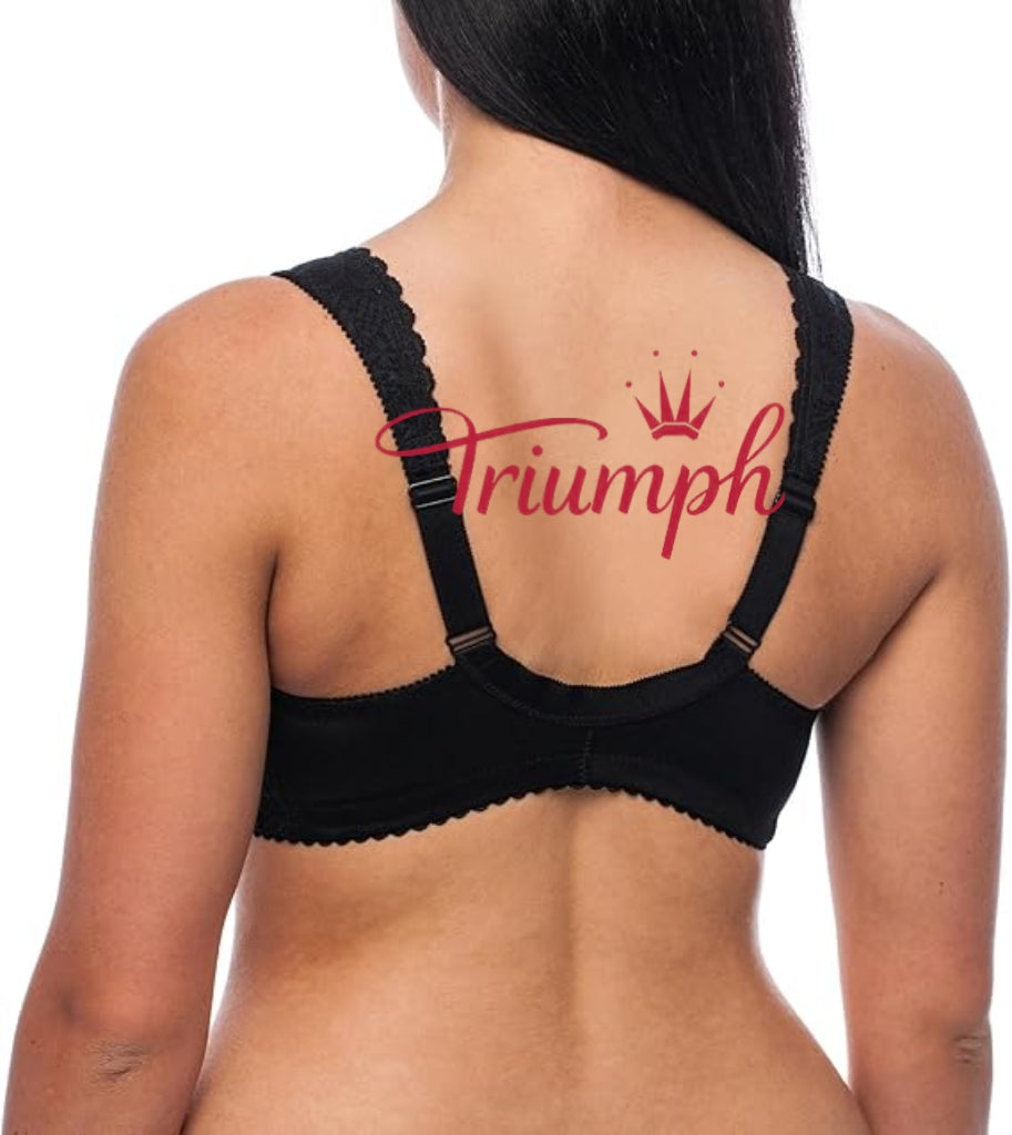 Triumph - (4 pezzi) Reggiseno senza ferretto, chiusura frontale, taglie forti