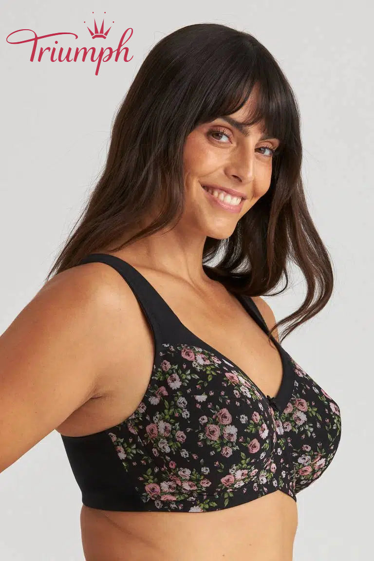 Triumph® 4 pezzi 💖50% di sconto✨🔥 Reggiseno in cotone taglie forti con stampa floreale [65A-120H]