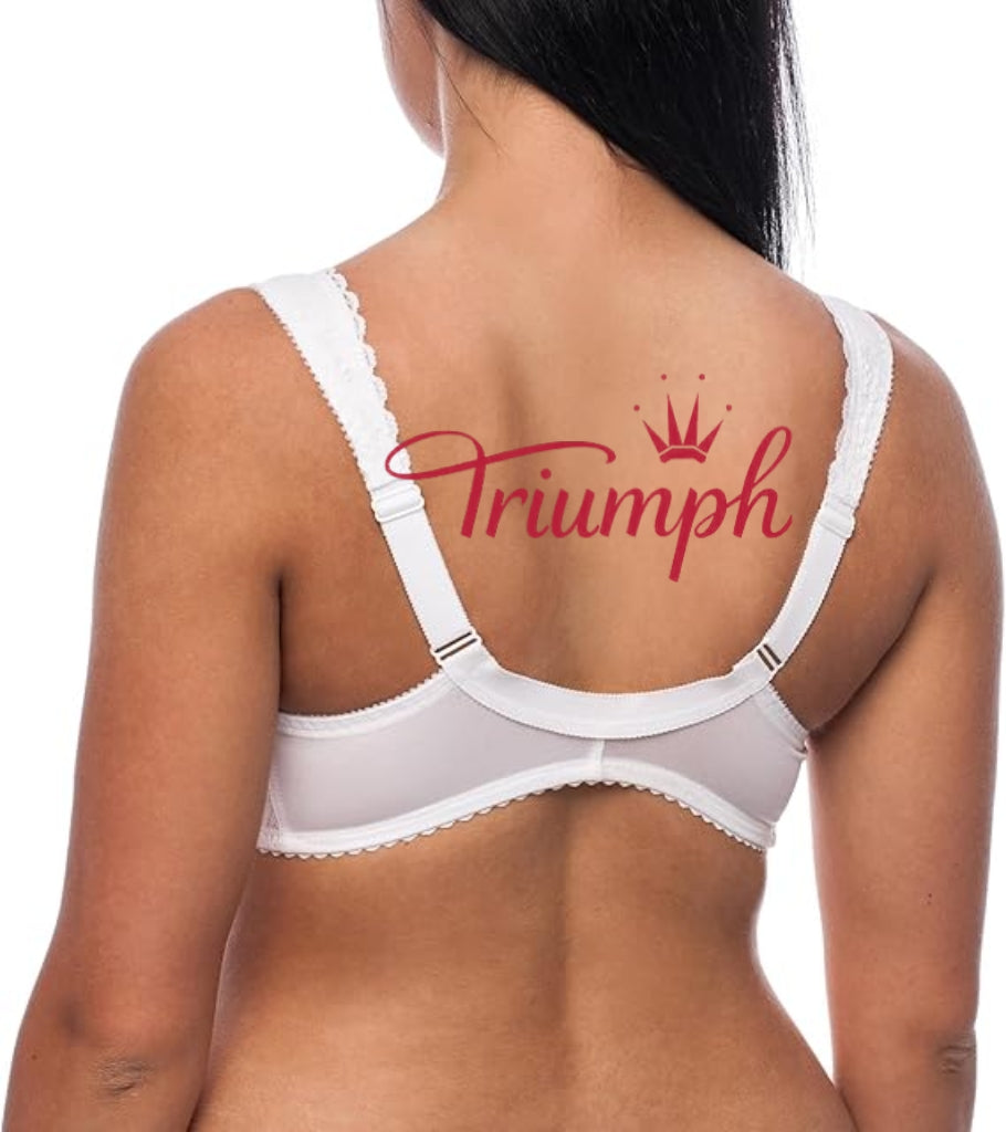 Triumph - (4 pezzi) Reggiseno senza ferretto, chiusura frontale, taglie forti